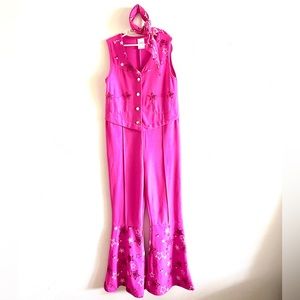 Barbie Movie Costume - Girls Pink Western Barbie Cowgirl